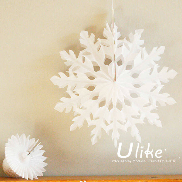 White Paper Snowflakes Christmas Decor Snowflakes White Christmas