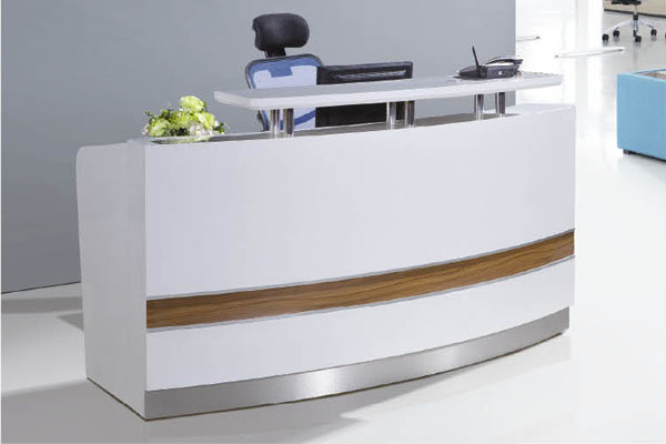 2014 Newest High Gloss Paint Half Round Reception Counter Buy