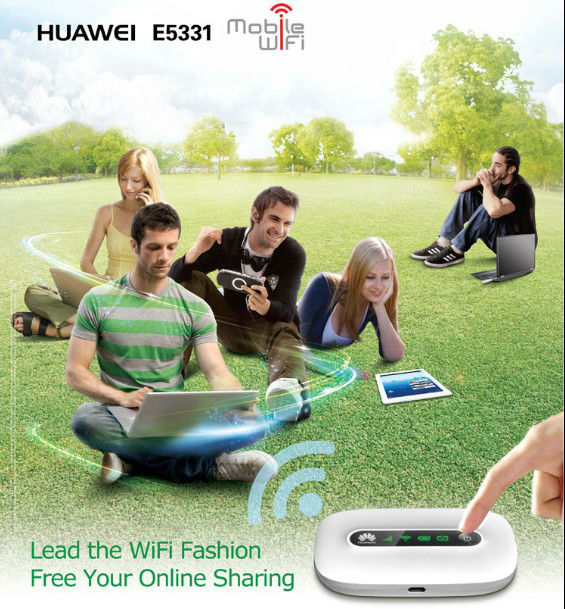 Original Unlock HSPA+ 21.6Mbps HUAWEI E5331 Low Price Pocket WiFi 3G Wireless Router With Sim Card Slot