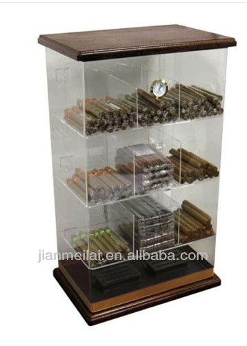 Cigar Humidor Countertop Acrylic Retail Display Case - Holds 250 ...