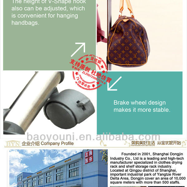 Byn De Bricolaje Estante De La Ropa Muebles Percheros Percha Plegable