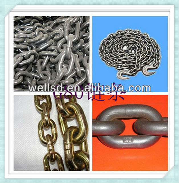 High quality silver galvanized link chain