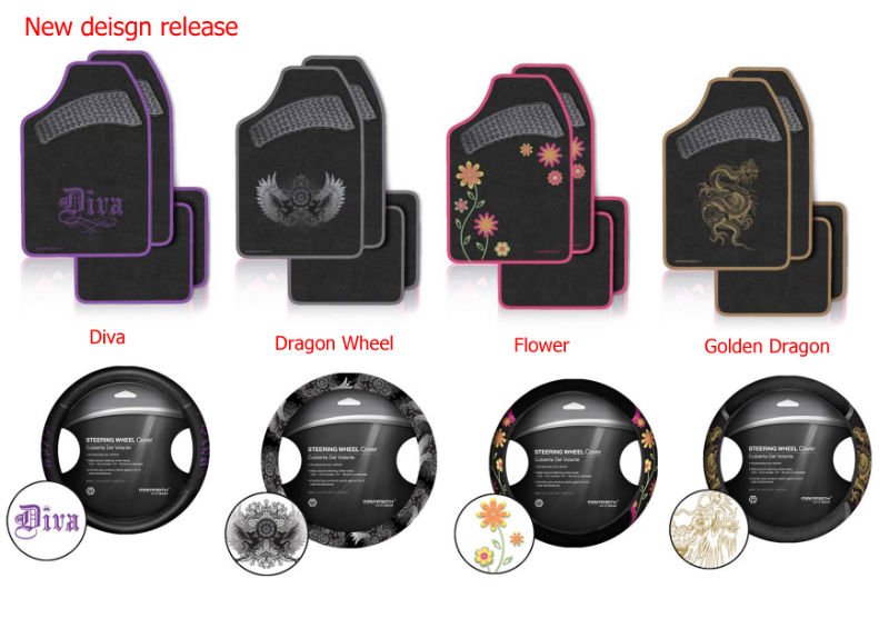 Leather steering wheel cover for promotion