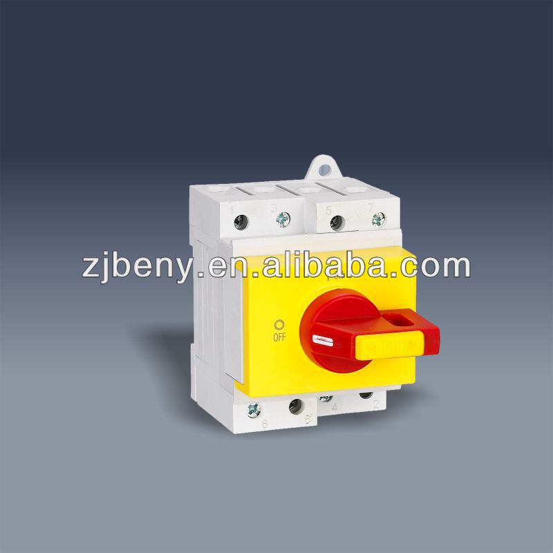 1000v 32A Solar DC disconnector switch with Din rail mounting, View