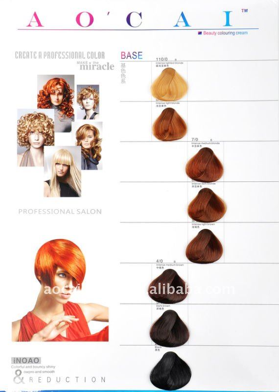 Fashionable Professional Salon Hair Color Chart - Buy Hair Color Chart