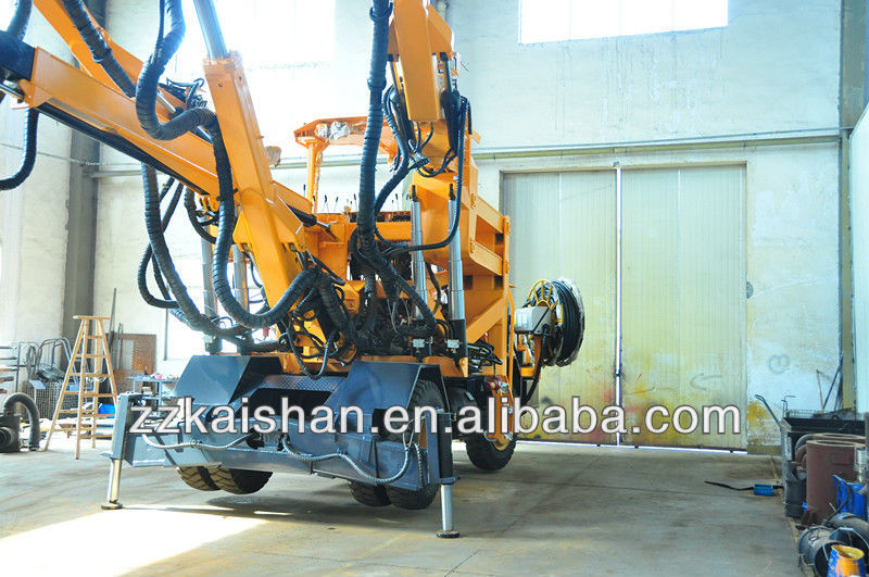 KT8 Air hydraulic crawler drilling rig with competitive price( Include one 13m3, 17bar Screw Air Compressor)