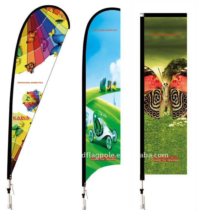 Outdoor custom beach flag pole feather banner pole,flag pole Beach Flag
