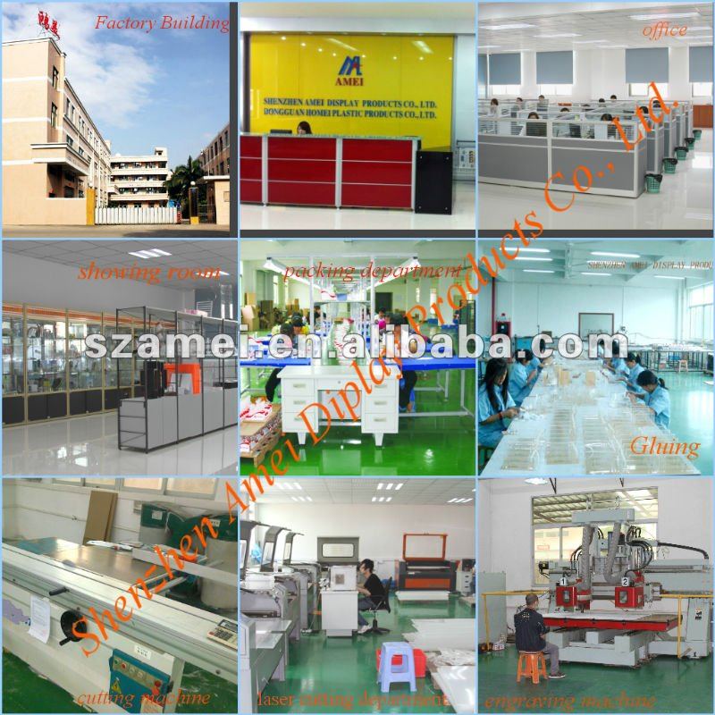 high quality pop acrylic display products/acrylic knife display cases