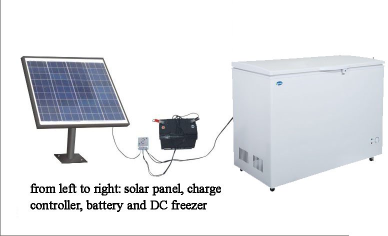 solar freezer energy efficient insulation 110mm dc deep 335l ultra