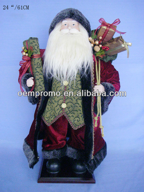 32 quot animated fiber optic santa claus for christmas 32 quot animated fiber optic santa claus for christmas