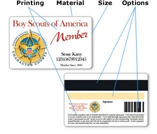 Promotional electric power customer information card