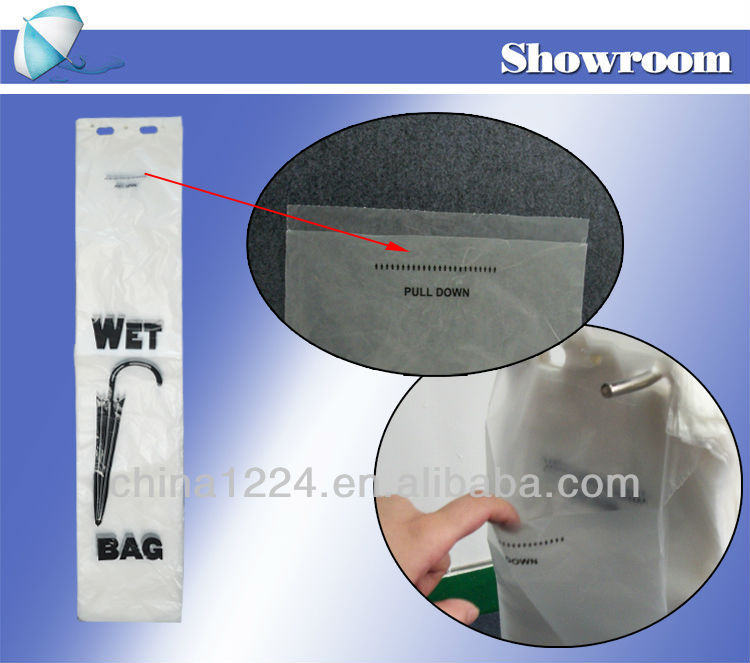 Wholesale 0.03mm Thickness Biodegradable Plastic Umbrella Bag For