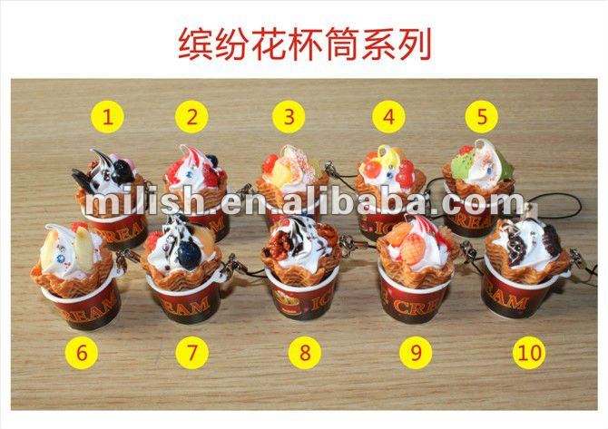 simulation food phone keychain/Artificial Gifts key chain MK-0005