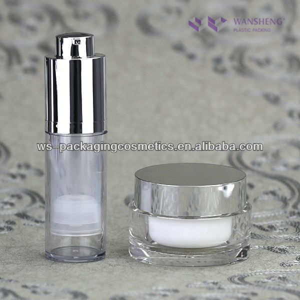 Empty Cosmetic Package Manufacture Acrylic Jar Bottle For Cosmetics
