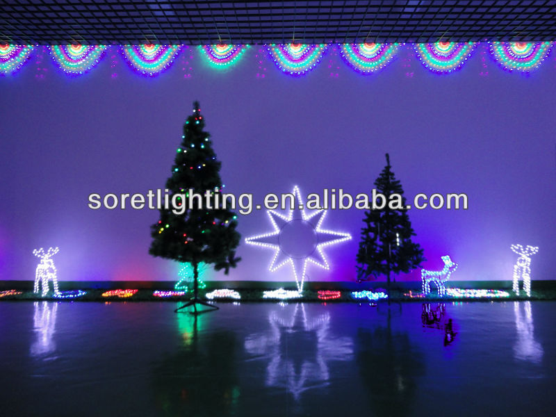 led christmas motif light/snowflake led rope light motif