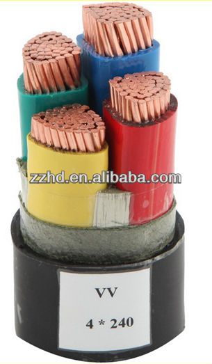 600/1000V YJV XLPE Insulated PVC Sheath Copper Conductor Wires and Cables