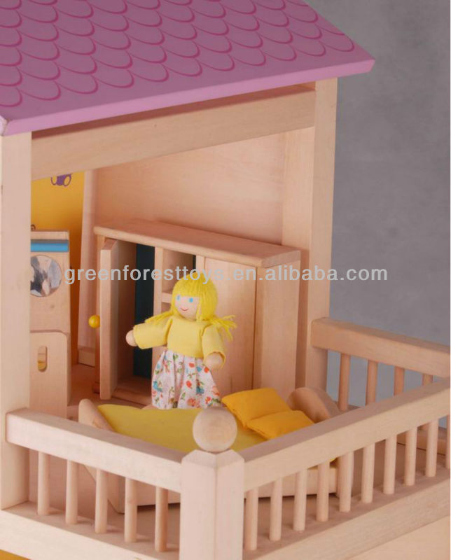 new style hot sale wooden doll house