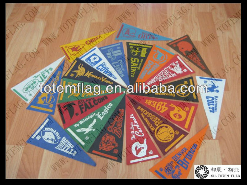 Hanging Sports Pennants Triangle Souvenir