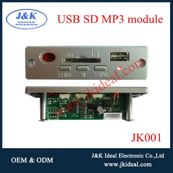 JK6839 China Wholesale fm mp3 player decoder module speaker sd module