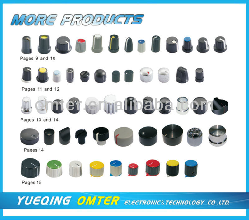 TOP Quality bakelite bakelite control knob 6.2mm