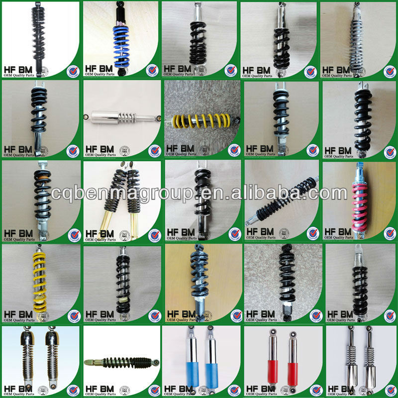Silver Rear Shock Absorber motorcycle, motorcycle shock absorber, CG125 Motorcycle Spare Parts OEM quality