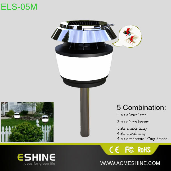 led solar lamp for indoors with mosquito killer or repeller