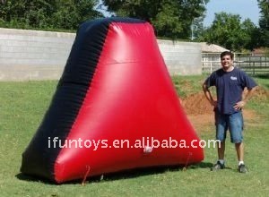 14'Lx16'Wx5'H airtight inflatable paintball-X shape