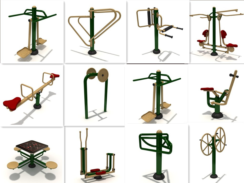 China manufacturer machine exercise outdoor gym equipment amusement rider