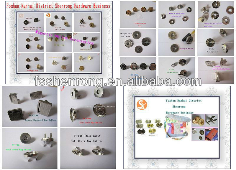 Exquisite handmade magnetic buttons purses clasp button making supplies