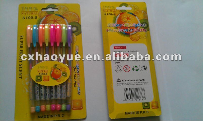 Gel pens that write on black paper