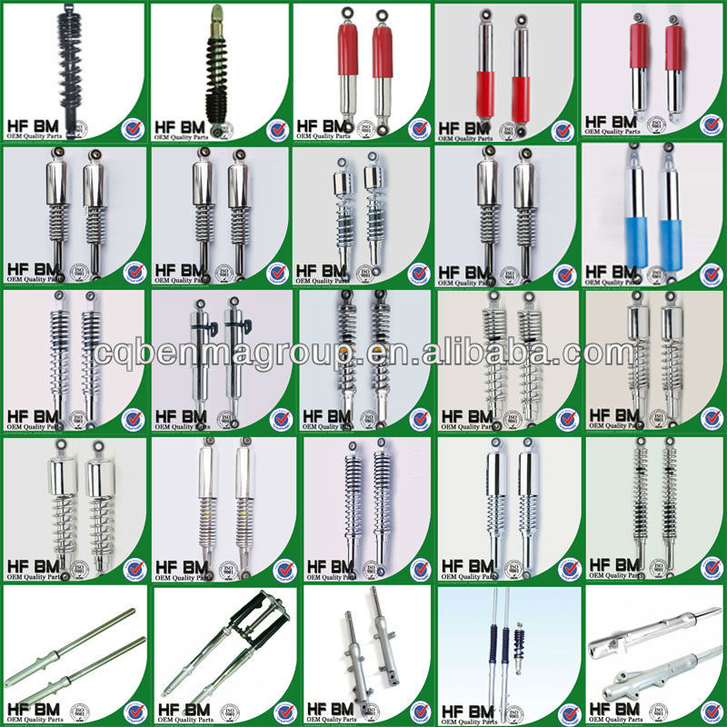 Silver Rear Shock Absorber motorcycle, motorcycle shock absorber, CG125 Motorcycle Spare Parts OEM quality