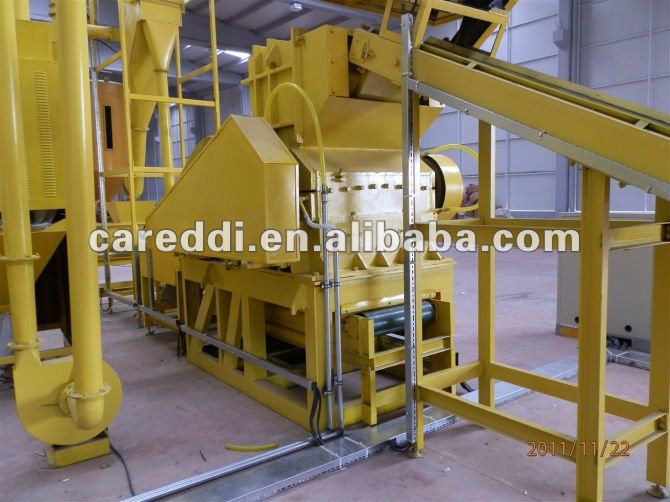 automatic waste tires recycling machine
