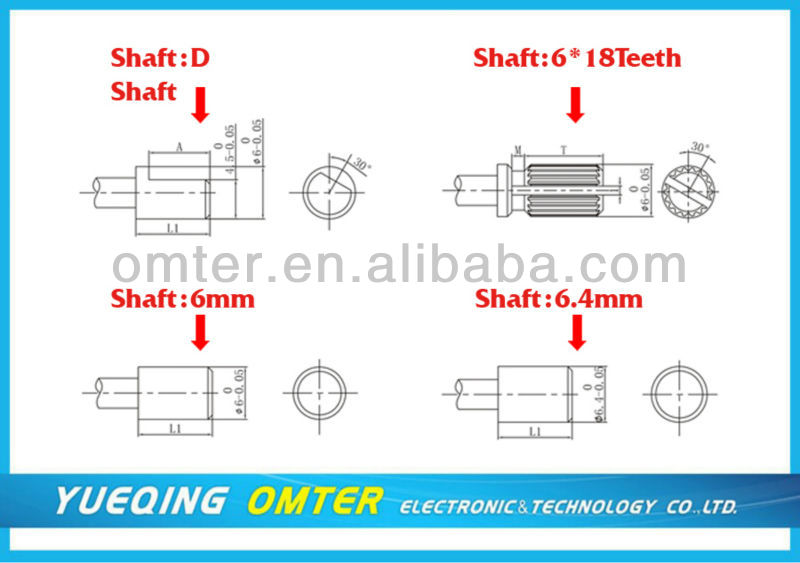 TOP Quality bakelite bakelite control knob 6.2mm