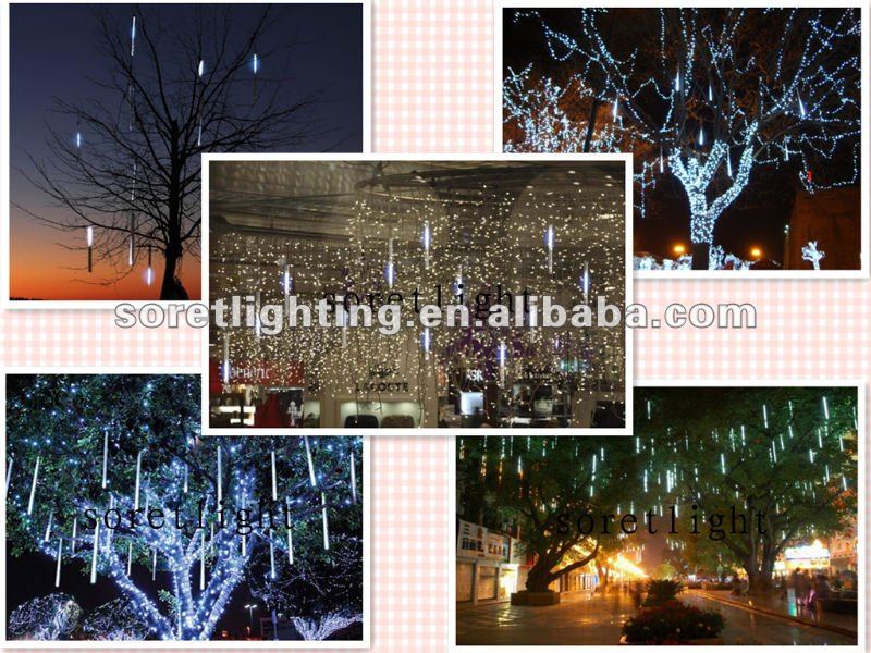 2016 new outdoor decoration lamp SMD3528 led meteor shower tree decorative light