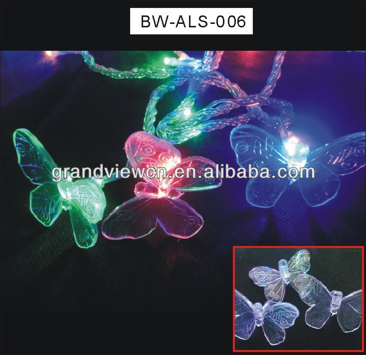 RGB led butterfly string led christmas string strip lights for decoration with CE ROHS, View led ...