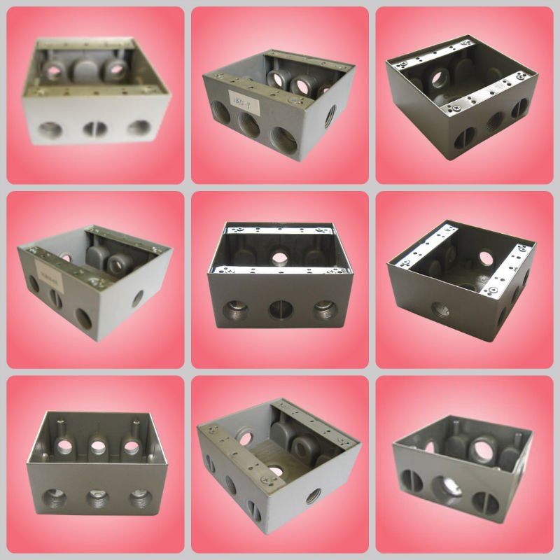 4" Round Aluminum Two Holes Conduit Outlet Box Cover Raintight Buy