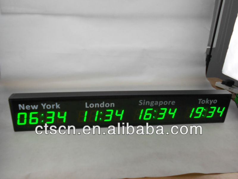 World Time Wall Clock,Digital Led World Clock Buy Led World Clock,Led