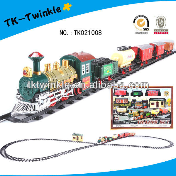 bo christmas toy train set with music light train