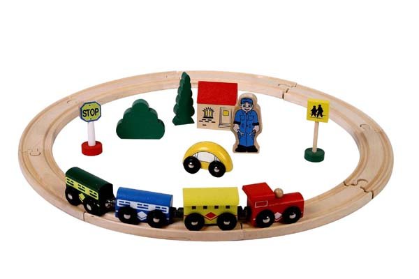 tågset i trä för barn, träjärnvägskonstruktioner, träjärnvägsspår