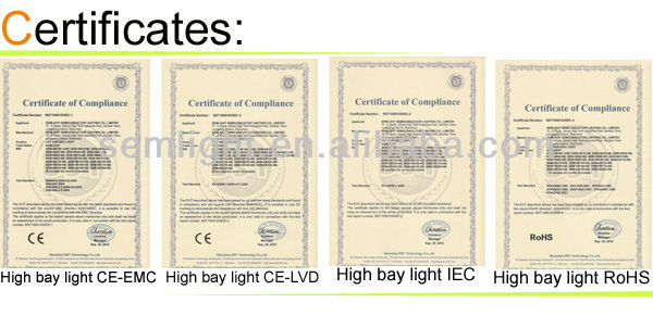 Energy Saving New Design Meanwell 150w high bay light fitting