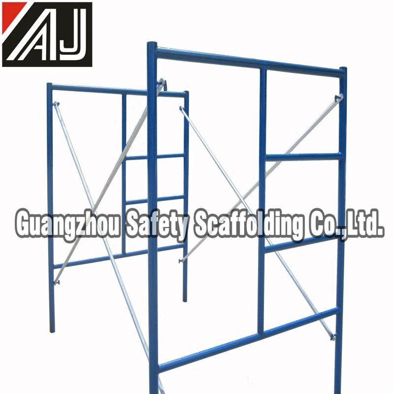 Construction Ladder Type Frame Scaffolding For Concrete Supporting And