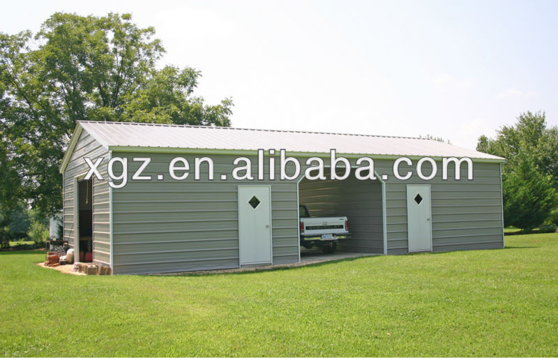 High Quality Steel Structure Car Garage / Steel Structure Shed / Steel Structure Two Story Building Made By China