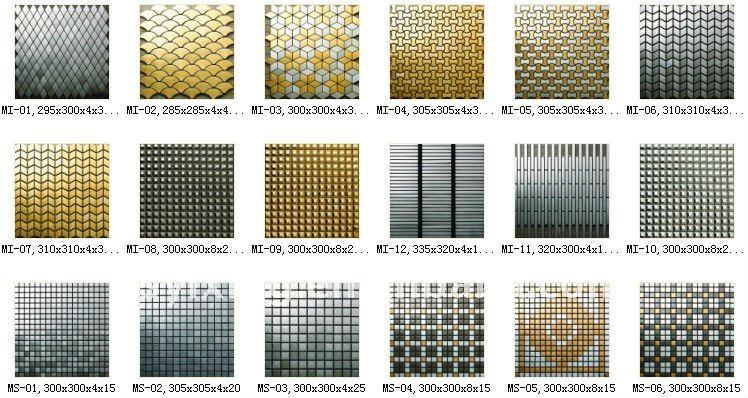 Metal Wall Tiles stainless steel metal wall tile mosaic decorative metal material Metal Wall Tiles stainless steel metal wall tile mosaic decorative metal material