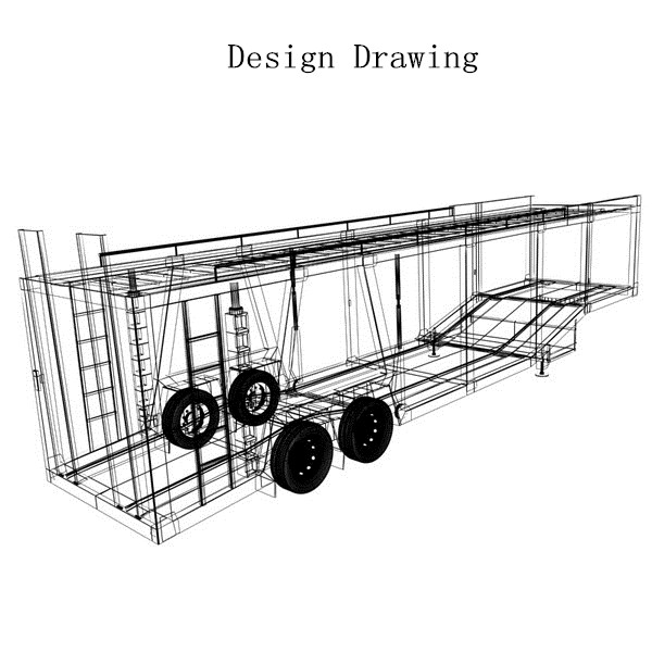 Long Distance Enclosed Vehicle Transport Car Carrier Semi Trailer For Auto Transportation