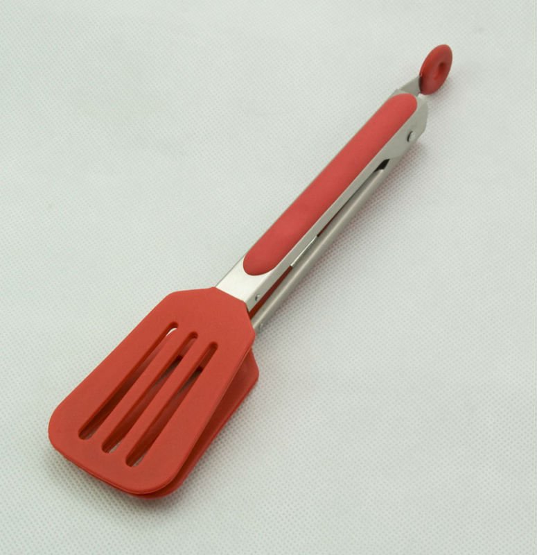 Silicone Kitchen Tongs With Stainless Steel Handle Silicone Rubber