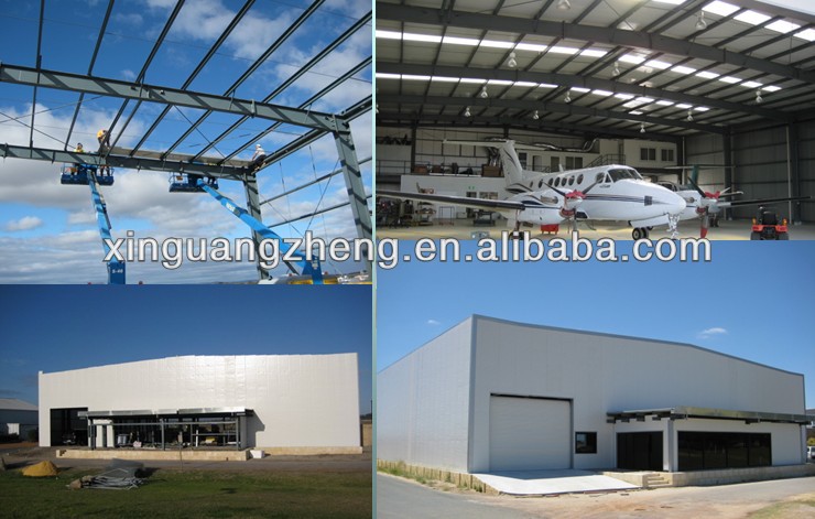 Prefab steel structure hangar with low price