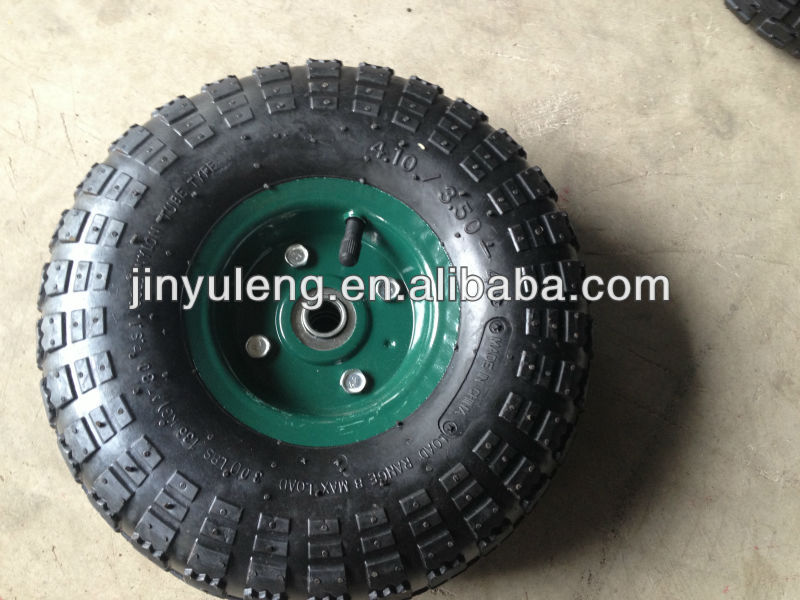 10inch ,3.50-4 , 4.10-4 pneumatic wheels ,rubber wheel use for Hand trolley ,tool cart , wagons,handcarts