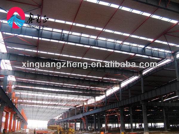 prefabricated easy install steel structure building factory shed