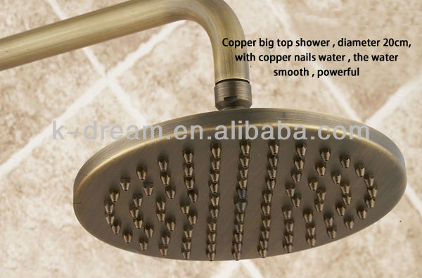 temperature control Chrome plated brass shower head KD-08S