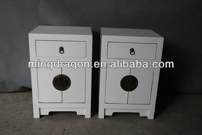 Chinese Antique Pine Wood Black Bedside Cabinet Buy Chinese